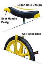 Load image into Gallery viewer, Single Wheel Unicycles 16-inch Kids Wheel Unicycle with Comfortable Saddle Seat & Rubber Mountain Tire (Blue)
