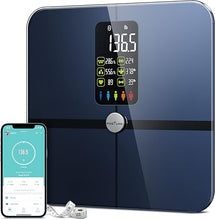 Load image into Gallery viewer, Posture Body Fat Scale, Extra Large Display Digital Bathroom Wireless Weight Scale Composition Analyzer with Heart Rate Heart Index & Body Shape Index with Free APP 400Lb Black