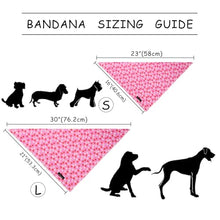 Load image into Gallery viewer, ARING PET Girl Dog Bandanas, Cute Summer Pink Daisy Floral Pet Bandana Scarf Triangle Bib for Small Medium Large Female Dogs Cats, Puppy Kerchief for Daily Wear Walks Party Photos-L