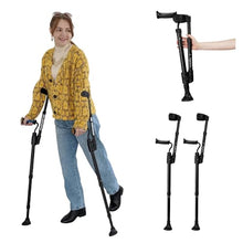 Load image into Gallery viewer, FlexiCrutch for Adult (x2 Unit, Open Cuff) - Red Dot Design Award Winner, Portable Mobility Aid for Seniors, Post-Surgery, Injury Recovery