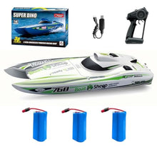 Load image into Gallery viewer, TX768 RC Jet Boat, 30km/h High Speed Jet Boat Brushless Catamaran with 3×3S LiPo Batteries Water Cooled Engine