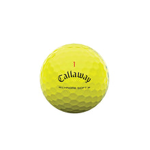 Load image into Gallery viewer, Callaway 2022 Chrome Soft Triple Track Dozen Golf Balls Yellow