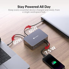 Load image into Gallery viewer, AV Access KVM Switch Dock 2 Monitors 2 Laptops, 4K KVM Switch Dual HDMI Monitor, 2 USB-C MST Ports, 60W PD for Each PC, 1G Ethernet, EDID Emulation, 2K@144Hz,1080P@240Hz,Ideal for Home Office