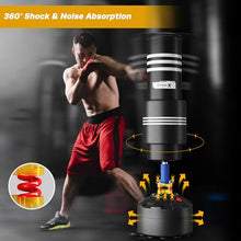 Load image into Gallery viewer, Dripex Freestanding Punching Bag, Heavy Punch Bag with Stand for Adults Teens, Men Standing Kickboxing Bag with Foam Protector, Suction Cup Base for Home Gym Office MMA Boxing Training