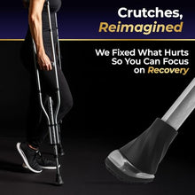 Load image into Gallery viewer, Air-Crutch Lightweight Walking Crutch, Adult Crutches for Walking with Comfortable Underarm Pads