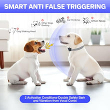 Load image into Gallery viewer, Dog Bark Collar for Large Medium Small Dogs, Anti Barking Device for Dogs, Rechargeable Smart Bark Collar with 7 Adjustable Sensitivity, Compact Bark Collar Indoor Outdoor