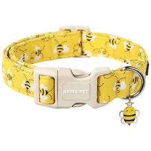 Load image into Gallery viewer, ARING PET Bees Dog Collar, Cute Spring Summer Yellow Bee Pet Collars for Puppy Small Medium Large Boy Girl Dogs-L