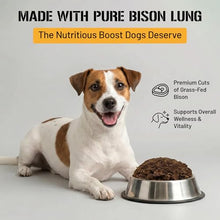 Load image into Gallery viewer, Dog Chits Bison Lung Food Topper for Dogs & Puppies - Single Ingredient, High Protein, Grain Free & Easy to Digest - Natural Dog Treats for Picky Eaters - Sprinkle on Food - Made in USA - 7 oz