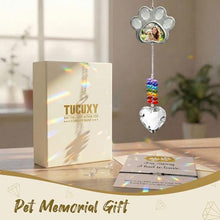 Load image into Gallery viewer, Dog Memorial Gifts for Loss of Dog, Personalized Pet Memorial Suncatcher with Paw Photo Frame, Pet Loss Sympathy Gift, Dog and Cat Remembrance Bereavement Passing Away Keepsake with Memorial Bracelet