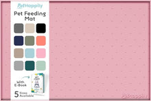Load image into Gallery viewer, PetHappily Dog Food Mat - Raised Edges Dogs Mat for Food and Water Prevent Spill, Waterproof Cat Food Mats Protect Floors, Easy Clean Dog Bowl Mats for Food and Water, Silicone Pet Food Tray