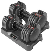 Load image into Gallery viewer, CAP ADJUSTABELL® 25 lb Pair of Adjustable Dumbbells with Contoured Full Rotation Handle, Honeycomb Black Handle