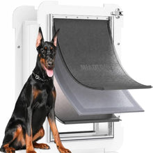 Load image into Gallery viewer, 3-Flap Never Rust Extra Large Dog Door for Wall with Sliding Lock Panel