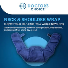Load image into Gallery viewer, Doctor's Choice Neck and Shoulder Wrap for Hot & Cold Therapy, Flexible Gel Pack for Pain Relief, Reusable Heating and Cooling Pad for Upper Back and Cervical Comfort
