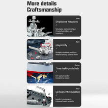 Load image into Gallery viewer, GoolRC Remote Control Warship RC Military Battleship, 1:390 Scale Remote Control Boat for Lakes and Rivers