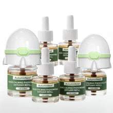 Load image into Gallery viewer, Dog Calming Pheromone Diffuser Kit, Pet Diffuser for Stress Support, Reduces Stress and Promotes Relaxed Behavior, 2 Plug-in & 4 Packs Refill, 120 Day Supply (Non-Toxic, Safe & Inedible), with Light