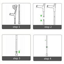 Load image into Gallery viewer, Lightweight Foldable Forearm Crutch, Aluminum Walking Stick, height Adjustable