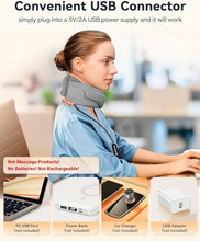 Load image into Gallery viewer, Heated Neck Brace Cervical Collar - Neck Support Brace with Heating Pad, Soft Foam Wraps Keep Vertebrae Stable and Aligned for Relief of Cervical Spine Pressure for Women & Men (Small Size) Grey