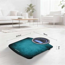 Load image into Gallery viewer, EILISON Highly Advance 2-in-1 Digital & Analog Weighing Scale for Body Weight-400lbs, 4 High Precison GX Sensor Accurate, Thick Tempered Glass, Extra Large Display (Blue)