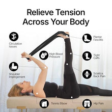 Load image into Gallery viewer, CastleFlexx Mobility and Full Body Strengthening Device | Non-Elastic Stretch Strap with Natural Premium Cork Handles for Stretching, Exercise, Physical Therapy, and Yoga