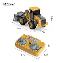 Load image into Gallery viewer, BRRRRT 1/64 RC Bulldozer Toy,Full Proportion RC Construction Vehicles Supports Pushing-Lifting-Moving (Bulldozer).