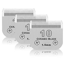 Load image into Gallery viewer, 10# Dog Grooming Ceramic Blades,Compatible with Andis,Oster A5,Wahl KM10