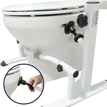 Load image into Gallery viewer, KMINA Toilet Safety Rails for Seniors, Heavy Duty Frame with Handles, Adjustable Height and Width, Handicap Grab Bars