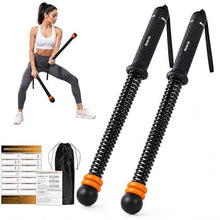 Load image into Gallery viewer, Salario Portable Cordless Battle Ropes – Home Gym Workout Equipment for Intensive Training & Core Strength, Ideal for Home, Office, Travel and Small Spaces(Black)