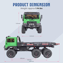 Load image into Gallery viewer, HOBBYPLUS ARKTOS 6x6 V1.5 CR18P Rock Crawler RTR All Terrain - Remote Control Car, Rock Crawler 1/18 Scale 6WD 2 Speed Transmission Off Road for Adults, RC Hobbyists (Green)