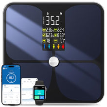 Load image into Gallery viewer, Lepulse Scale for Body Weight, Smart Digital Bathroom Weight Scale with BMI Muscle Mass 20 Body Composition Metrics,4.68"Large Display Body Fat Scales, Heart Rate, Accurate Bluetooth Weighing with App