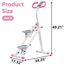 Load image into Gallery viewer, Stair Stepper for Home - Vertical Climber Workout Machine with Stable Frame, Adjustable Handlebar for Full-Body Exercise (Pink)