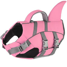 Load image into Gallery viewer, Dogcheer Cute Shark Dog Life Jacket with Reflective Fin, Adjustable Swim Vest for Small to Large Dogs, High Buoyancy Flotation Device for Pool, Beach, Boating - Light Pink,XL