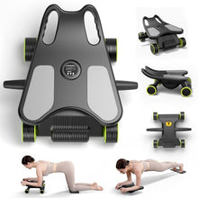 Load image into Gallery viewer, Ab Roller with Elbow Support, Ab Roller Board Core Workout Machine with 4 Wheels, Mini Pilates Reformer Equipment