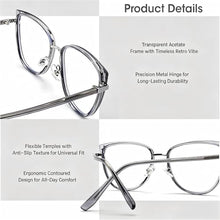 Load image into Gallery viewer, DOERAYMI Blue Light Glasses For Woman,Computer Blue Light Blocking Glasses,Fashion Accessories with Anti-Glare,UV Protection,Screen Fatigue Relief