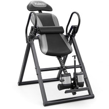 Load image into Gallery viewer, YOLEO ITX320 Inversion Table for Back Pain 2026 Foldable Inversion Table w/Removable Lumbar Pad, Reversible Ankle Holders, Easy Assembly