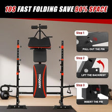 Load image into Gallery viewer, MAIDOMA 1500LB 8 IN 1 Weight Bench with Leg Extension