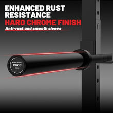 Load image into Gallery viewer, 7FT Olympic Barbell 45 lb Barbell 2 INCH 1000lbs Capacity Olympic Bar with Moderate Knurling -Black