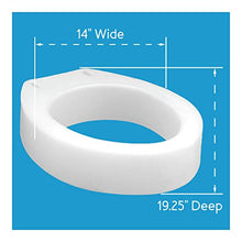 Load image into Gallery viewer, Carex Toilet Seat Riser, Elongated Raised Toilet Seat Adds 3.5 inches to Toilet Height, for Assistance Bending or Sitting