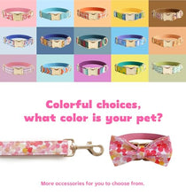 Load image into Gallery viewer, Personalized Polyester Collar, Personalized Polyester Dog Collar with Name and Phone Number, Customizable Laser-Engraved Collar with Metal Quick Release Buckle for Dogs