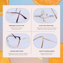 Load image into Gallery viewer, DOERAYMI Blue Blockers Glasses for Women, Bluelight Glasses with Cat Eye Frame for Style, Comfort, Eye Strain Relief (Metal, purple)