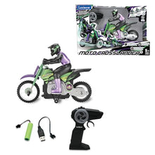Load image into Gallery viewer, LEXiBOOK RC18, Crosslander Radio Road Motorcycle, up to 12km/h, Perfect Balance, Light Effects