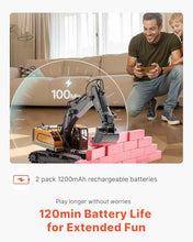 Load image into Gallery viewer, VEVOR Remote Control Excavator Toy, 1:14 Scale Remote Control Digger with Metal Shovel, 22 Channel RC Excavator with Lights & Sounds, Full Functional Construction Vehicles for Kids, Birthday Present