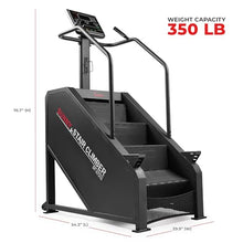 Load image into Gallery viewer, Sunny Health & Fitness Premium Smart Stair Climber – 15-Level Step Rate (24–164 Steps/Min), 8&4 Built-in Programs, Auto-Locking Pedals, 350 LB Capacity, Free SunnyFit App w/Dedicated SF-X7310 Program