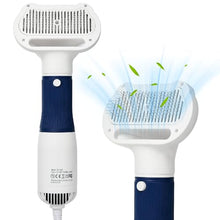 Load image into Gallery viewer, 3-in-1 Dog Hair Dryer with Slicker Brush for Small and Medium-Sized Dogs and Cats Pet Hair Dryer Dog Blow Dryer Portable Overheat Protection Adjustable Temperature