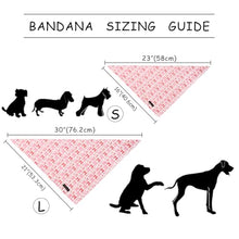 Load image into Gallery viewer, ARING PET Girl Dog Bandana, Cute Pink Bow Pet Bandanas Scarf Triangle Bibs Handkerchief for Puppy Small Medium Large Boy Girly Dogs-S
