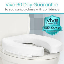 Load image into Gallery viewer, Universal Fit - Raised Toilet Seat with High-Density Foam for Elongated & Standard
