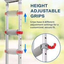Load image into Gallery viewer, DMI Universal Aluminum Crutches - Adjustable Underarm Walking Aid for Adults