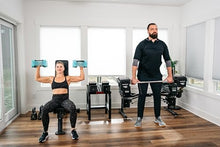 Load image into Gallery viewer, PowerBlock Sport 24 Adjustable Dumbbells, Sold in Pairs, 3-24 lb. Dumbbells, Durable Steel Build, Innovative At Home Workout Equipment, All-in-One Exercise Product, Strength Training, Lavender
