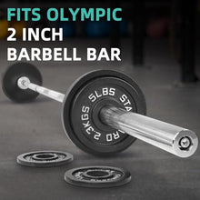 Load image into Gallery viewer, Fitvids 2 Inch Olympic Barbell Weight Plates and Bar Set, 5 FT Barbell Bar