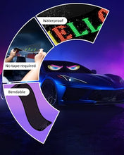 Load image into Gallery viewer, Untrxr 2pcs Devil Eyes Light for Windshield,14“*4”Programmable Flexible LED Display with Remote/App Control,Custom Animations, Patterns & Text,for Store、Cars、 Trucks