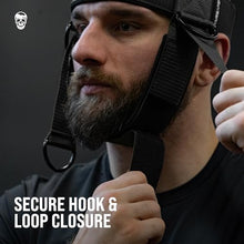 Load image into Gallery viewer, Gymreapers Neck Harness Weight Lifting - Neck Trainer Workout Equipment - Heavy Duty Stainless Steel Chain, Adjustable Neoprene Head Strap, Exercise Equipment for Strength & Pain Relief